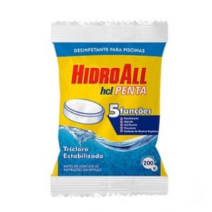 CLORO EM PASTILHA PENTA 5x1 HIDROALL 200g