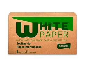 PAPEL TOALHA INTERFOLHADA BRANCO W.PAPER 21x22CM C/1000